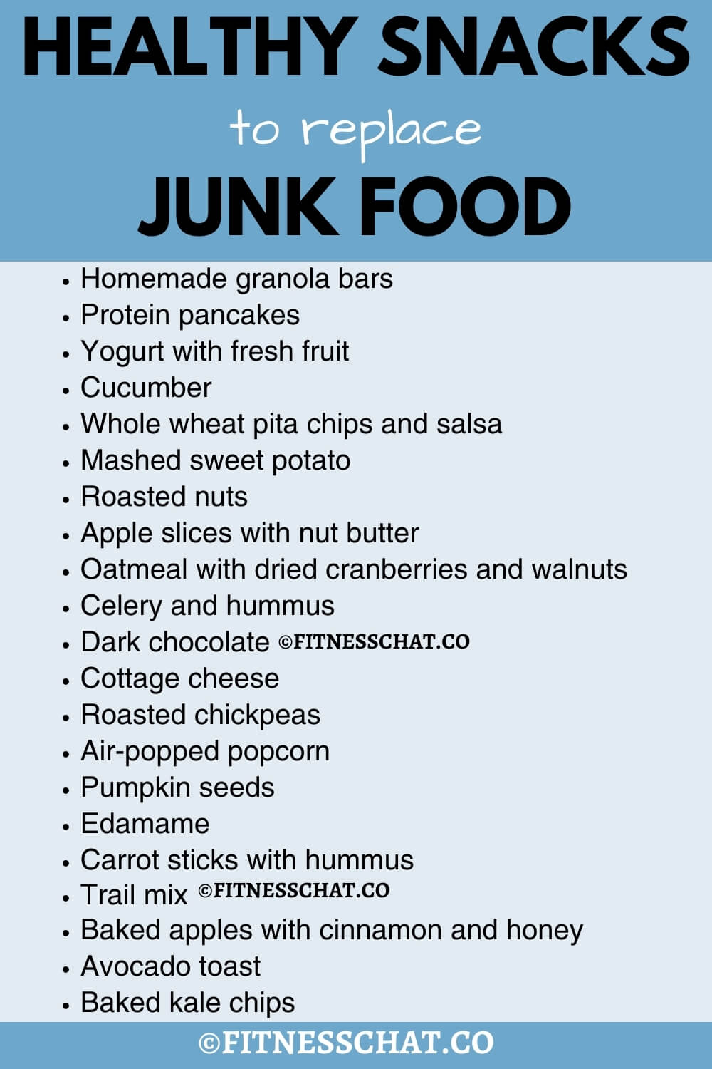 healthy snacks to replace junk food 