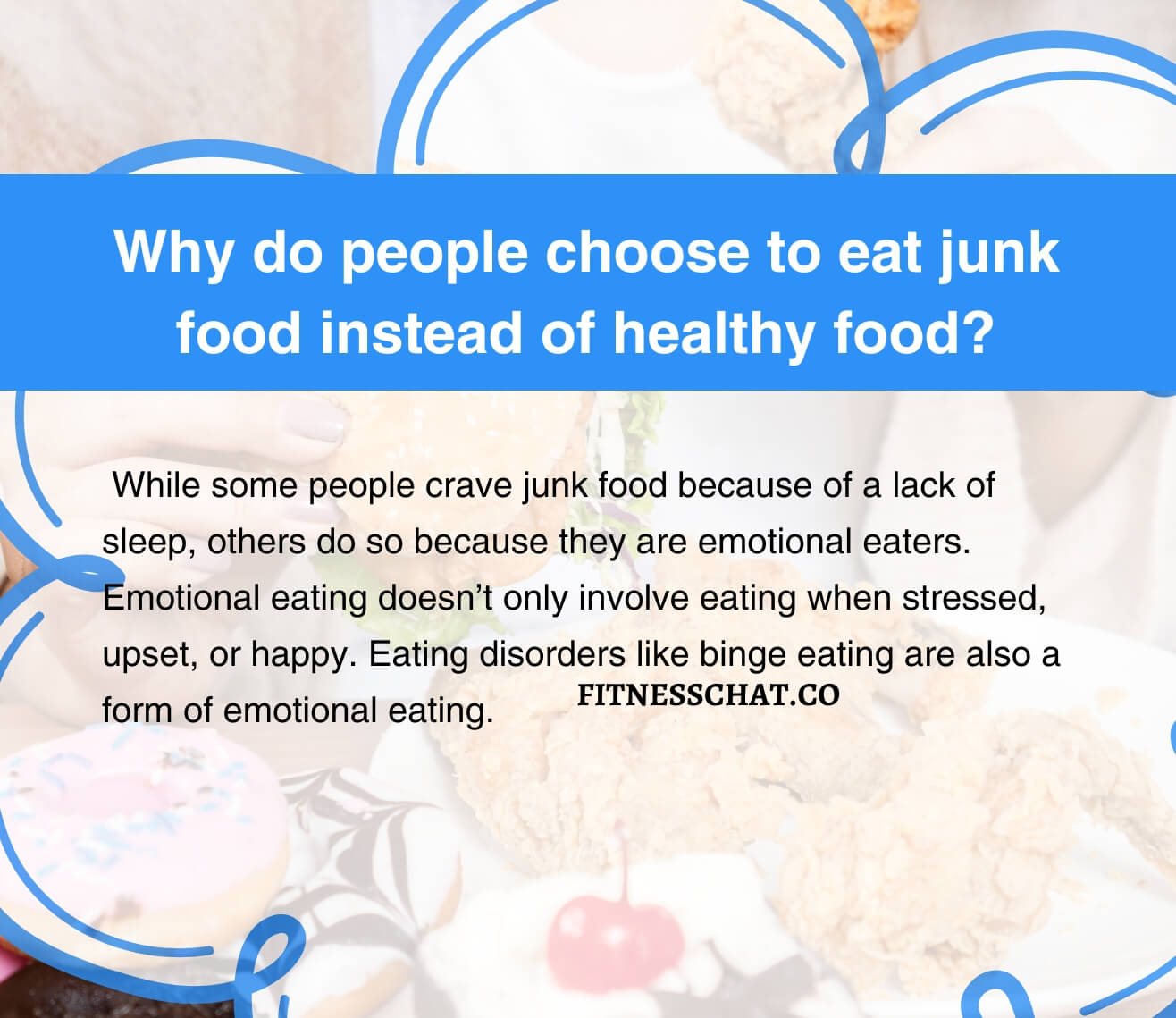 how to stop eating junk food and sugar 