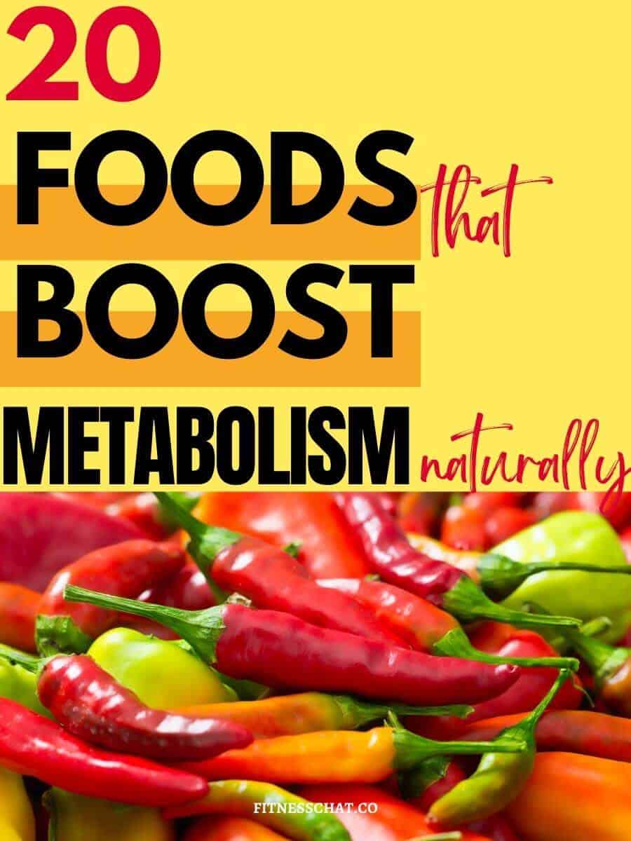 20 foods to boost metabolism