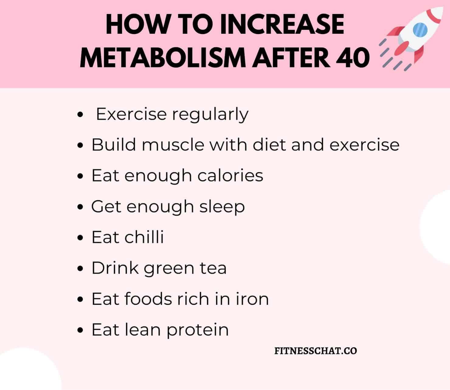 how to increase metabolism after 40 female 
