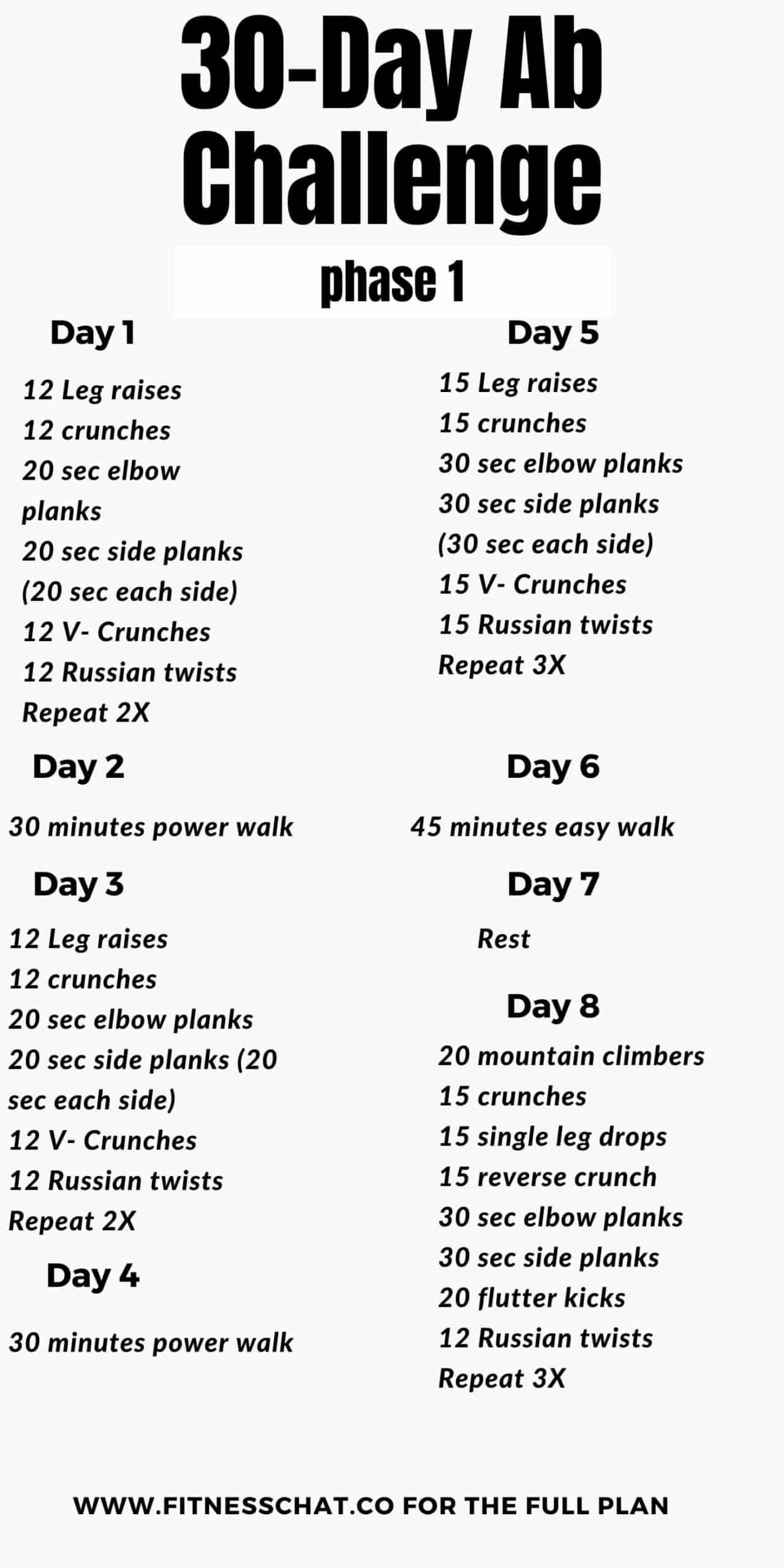 30-Day Ab Challenge 