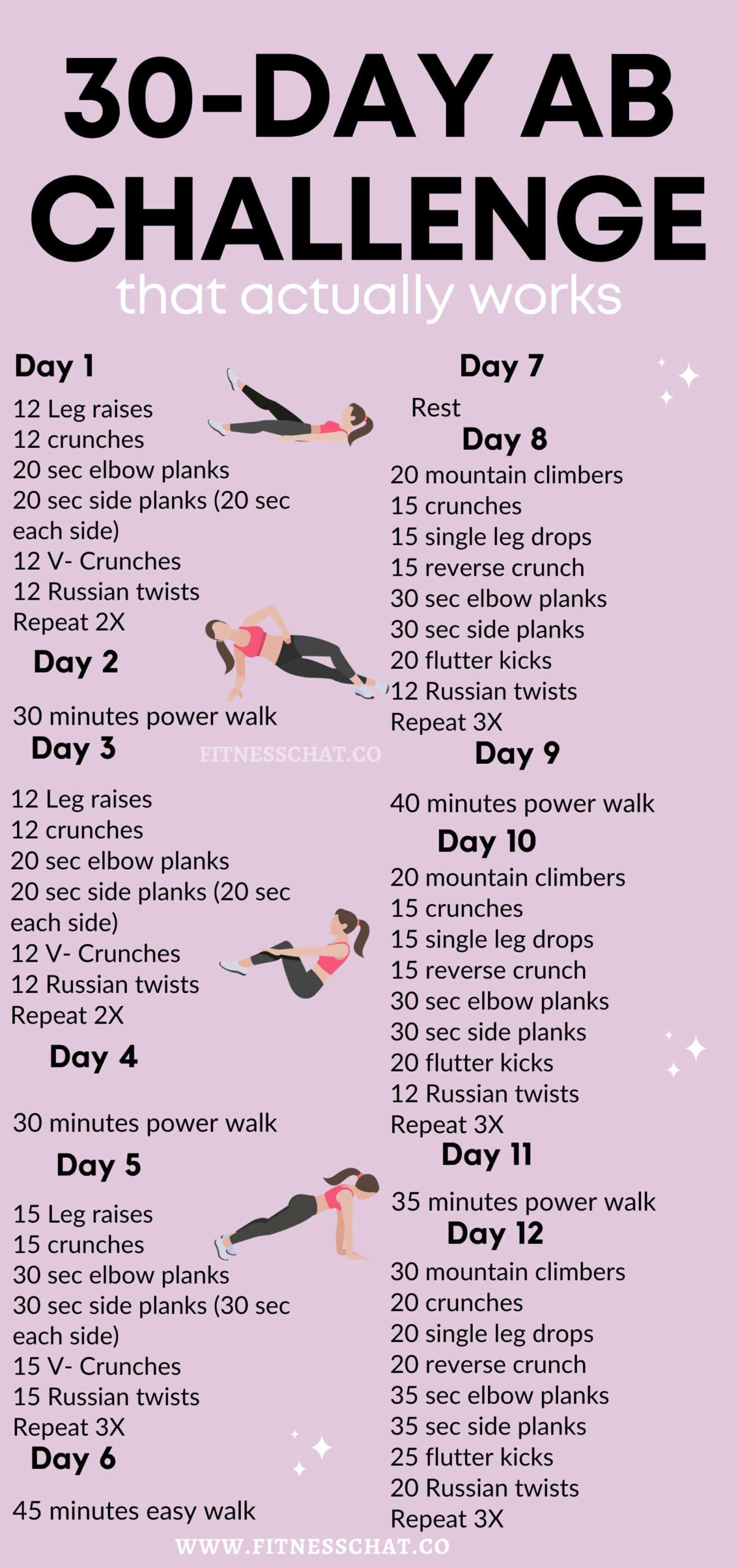 30 day ab challenge women
