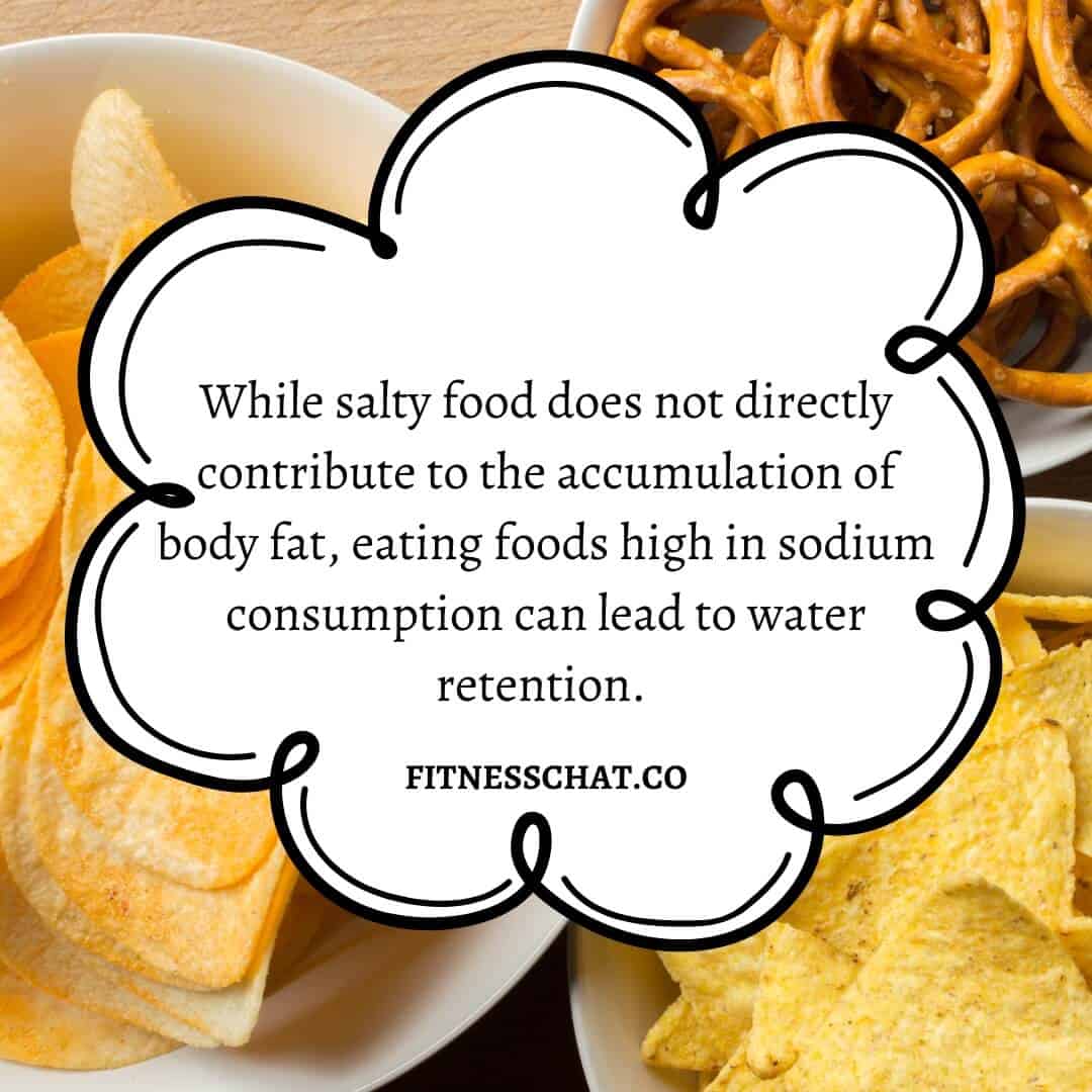 avoid high sodium foods when trying to lose belly fat