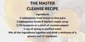 master cleanse recipe