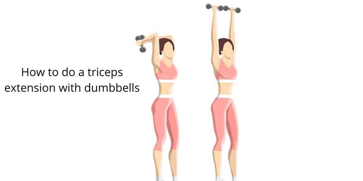 How to Do a Triceps Extension with dumbbells