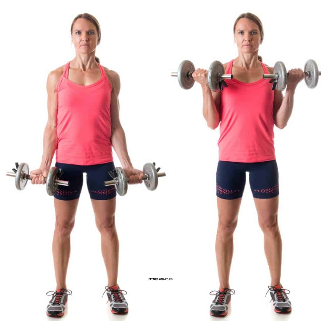 How to do bicep curls for women
