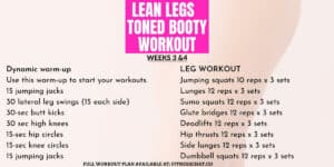 How to get toned legs fast
