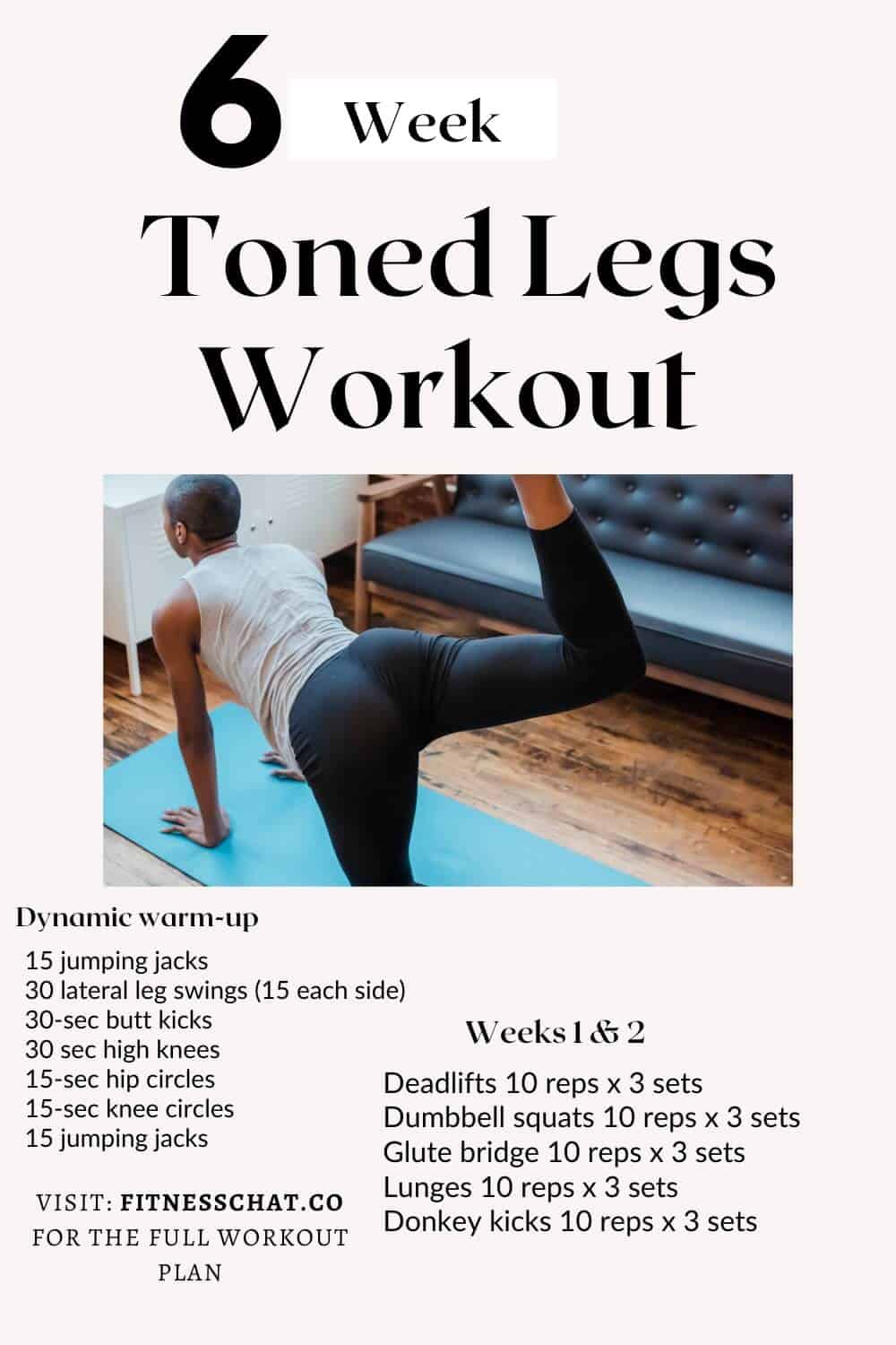 Toned legs workout