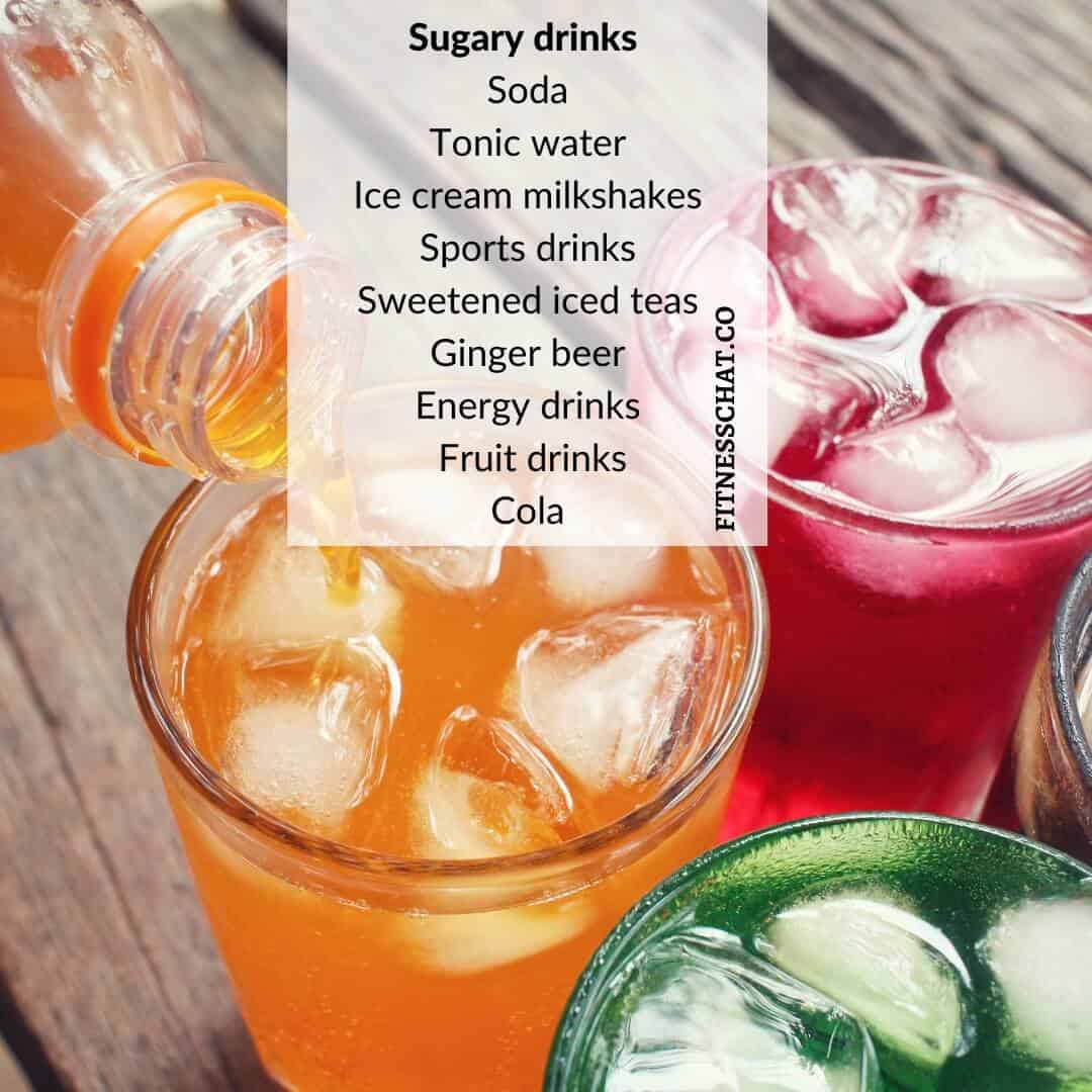 Sugary drinks are one of the major causes of weight gain