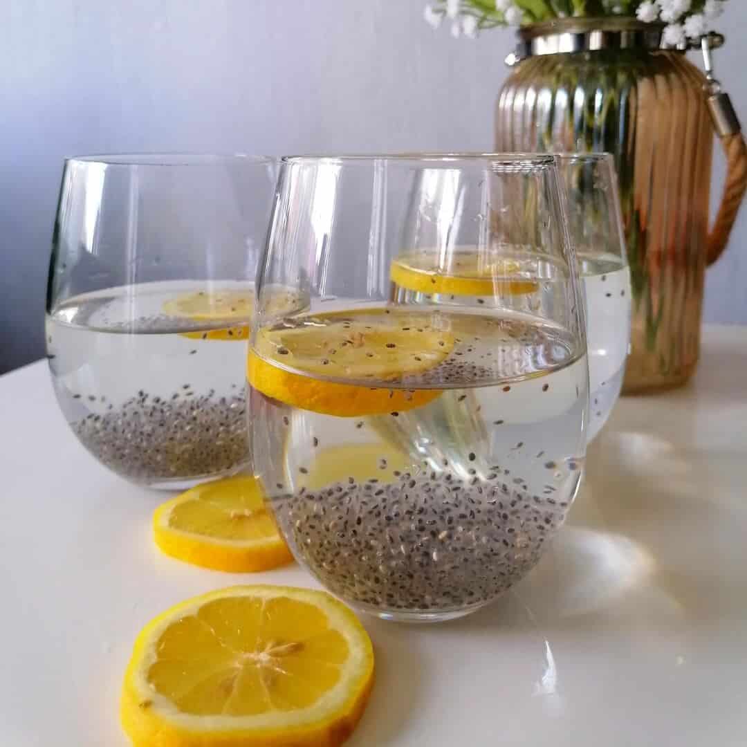 chia seeds with water in the morning