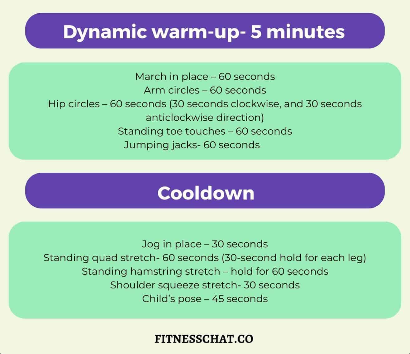 warm up for HIIT workout plan pdf